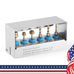 Dental Maxillary Sinus Lift Drills 6Pcs/Kit Lateral Approach Stoppers Elevation