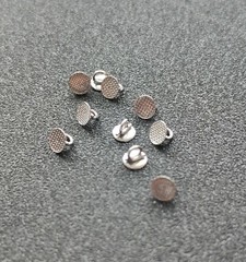20pcs Dental Orthodontic Lingual Buttons Direct Bond Eyelets Round Base Brackets
