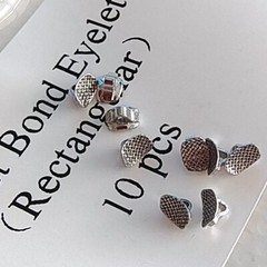 100pcs Dental Orthodontic Lingual Buttons Direct Bond Eyelets Rectanglar Base