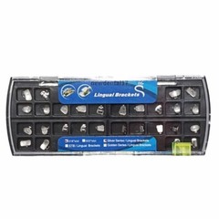 Dental Orthodontic Metal Lingual Brackets Brace Buccal Tubes 28pcs/set