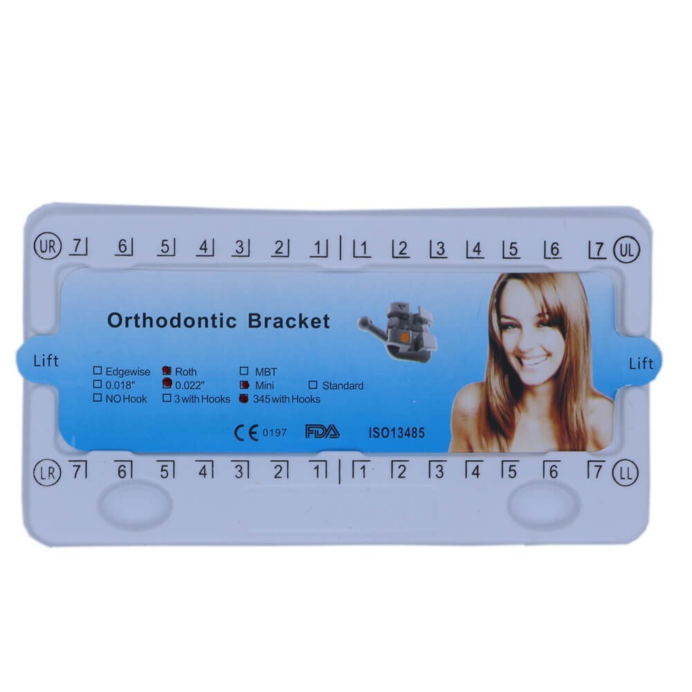50 Cases Dental Orthodontic Bracket Brace Monoblock Mini Roth 022 345 Hooks