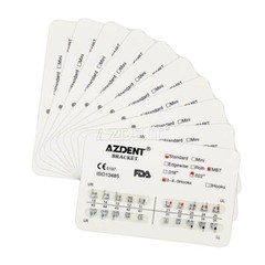 Dental Orthodontic Metal Bracket Braces MBT Slot.022 Hooks 345 AZDENT