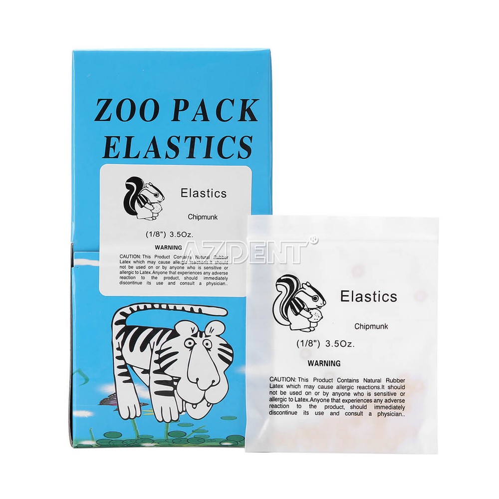 10 Packs Dental Orthodontic Brackets Roth MBT.022 /5000Pcs Elastics Rubber Bands