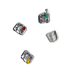1-100×Dental Orthodontic Bracket Braces Standard MBT 018 3Hooks 20pcs/Pack