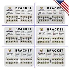 Dental Ortho Brackets Braces Metal Mini/Standard Roth/MBT 022 Hooks 3/345 DS
