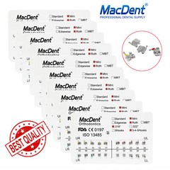 Dental Orthodontic Bracket Metal Braces Roth/MBT/Edgewise 018/022 3-4-5 Hooks