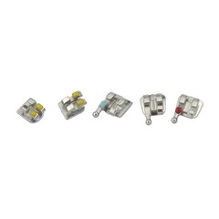 Dental Orthodontic Metal Brackets Braces MIM Roth 022 345 Hooks 5-5 Mini Twin