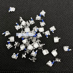 100 Pcs Dental Orthodontic Metal Brackets Mini Roth 022 345 Hooks Braces In Bulk