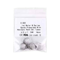 Orthodontic Dental 1st Molar Band + Buccal Tube Bands 022 Roth #29-#43+ U2/L1