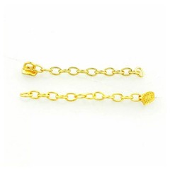 Dental Ortho Traction Chain Gold Plated Lingual Buttons Round/Rectangle