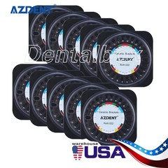10Pack Dental Orthodontic Ceramic Bracket Braces 5*5 Roth 022 Hooks 345