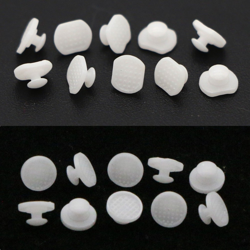 Dental Ortho Composite Ceramic Lingual Button Bondable Round/Rectangular Base