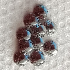 100pcs Dental Orthodontic Bondable Hole Lingual Button Mesh Base of TOMY Type