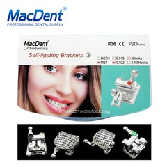 28pcs Dental Self-Ligating Brackets ROTH/MBT 022 Orthodontic Metal Braces 3/345