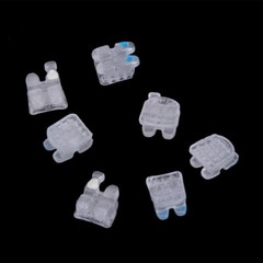 Dental Orthodontic Ceramic Bracket Mini Braces Roth/Edgewise With Hooks 0.022