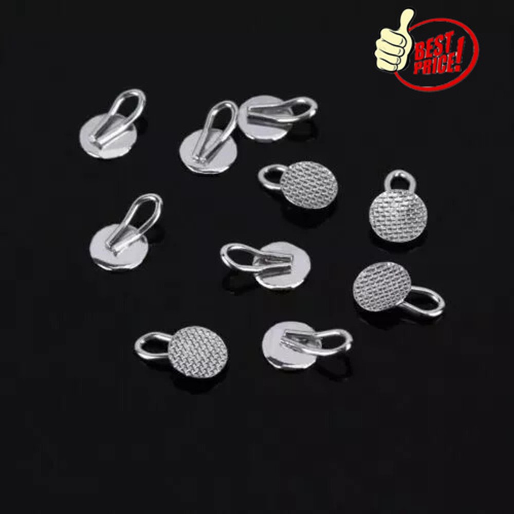 100 Pcs Dental Orthodontic Caplin Hook Traction Hook 3mm Diameter Round Bondable