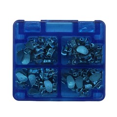 Dental Orthodontic Buccal Tubes 1st 2nd Molar Brackets Roth MBT 0.022 20 Sets 3G