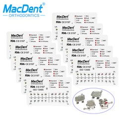 Dental Orthodontic Adhesive Brackets Braces Metal Mini MBT/Roth.022 Hook 345 Wax