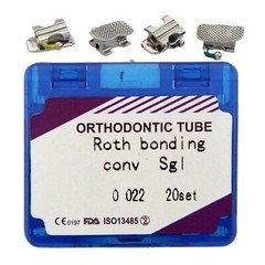 Tubos de Dental ortodoncia Orthodontic Buccal Tubes 1st 2nd Molar MBT Roth 022