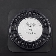 Dental Orthodontic Ceramic Bracket Roth .018 345 Hooks Mesh Base Classone