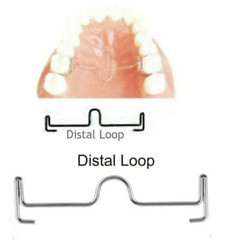 Dental Ortho Stainless Steel Loop 37-55mm Palatal Arch Bar Universal/Reversed