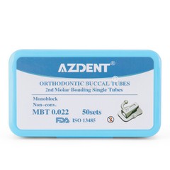 AZDENT Dental Orthodontic Buccal Tubes 1st 2nd Molar Tube Roth MBT 022 Bondable