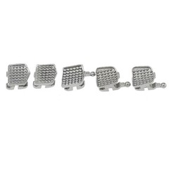 10 Sets Dental Brackets Orthodontic Braces Metal Mini MBT 022 345 Hooks MIM Twin