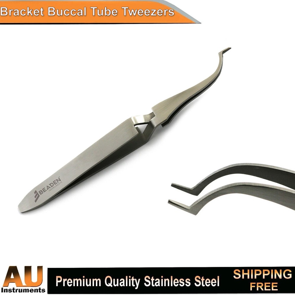Dental Bracket Buccal Tube Tweezers Direct Bond Brackets Placing Holding Forceps
