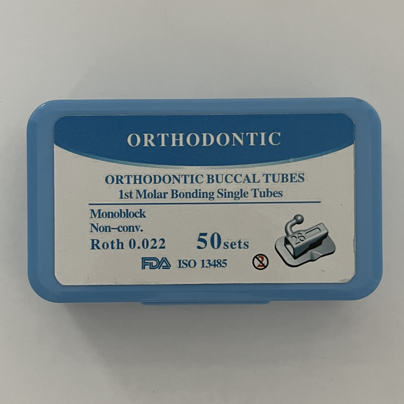 50Sets Dental Orthodontic Buccal Tubes 1st 2nd Molar Tube Roth MBT 022 Non-Con
