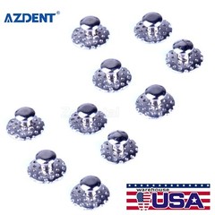 10pcs Dental Orthodontic Lingual Button Bondable Hole Round Mesh Base TOMY type