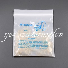 50 Packs Dental Clear 1/4 5.0 Oz Orthodontic Latex Elastic Braces Rubber Bands