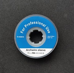 1 Rolls Dental Orthodontic Archwire Sleeve Elastic Protective Tube Wires Bracket