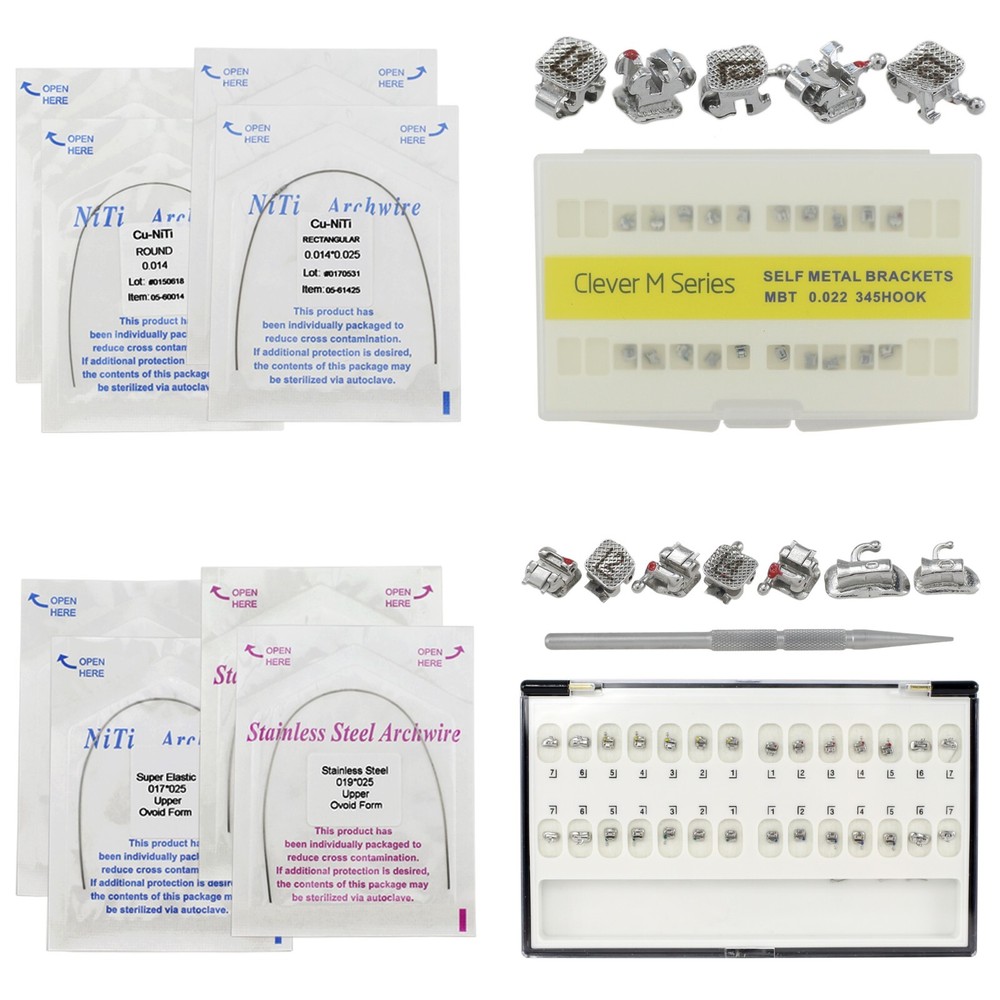 Ormco AO Dental Orthodontic Self Ligating Brackets MBT 022 Copper Niti Arch Wire