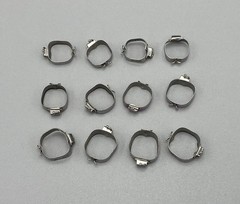 Dental Orthodontic 1st Molar Brace Plain Molar Bands Stainless Ring Sizes 29-44+