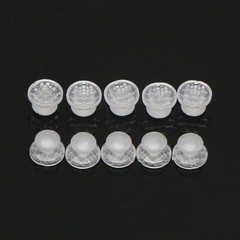 US 100Pcs Dental Ortho Lingual Buttons Ceramic/Metal Bondable Round Mesh Base