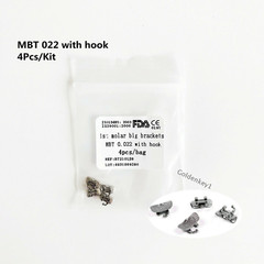 5-50Pack Dental Orthodontic 1st(6th) Molar Wide Big Bracket Edgewise 022 no Hook