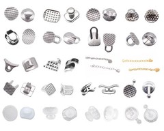 Dental Ortho Lingual Buttons Bondable Round/Rectangular Traction Hook 10Pcs/Pack
