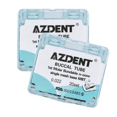 20 Sets Dental Ortodoncia de Tubo Bucal Dividido Bondable No Conv 1ert Molar MBT