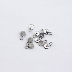 10 Pcs Dental Orthodontic Traction Hook Bondable 3mm Round Type Caplin Hooks