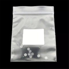 10Pcs Dental Orthodontic Ceramic Lingual Button Bondable Round Base Clear