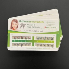 5 Sets Dental Orthodontic Metal Brackets Mini Roth 0.022″ Hooks 345 Mesh Base