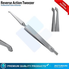 Dental Positioning Gauge Ortho Bracket Placement Bonding Reverse Action Tweezers