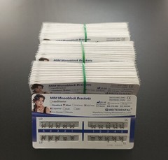 100Sets Dental Orthodontics MIM Monoblock Brackets Mini Edgewise 022 345 hooks