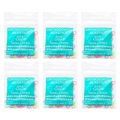 100Pcs Orthodontic Intraoral Elastic Neon Rubber Bands Latex Free Made in USA