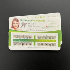 5 Sets Dental Orthodontic Metal Brackets Mini Roth 0.022″ Hooks 345 Mesh Base