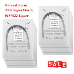 100pc Dental Ortho Niti Natural Form Super Elastic Rectangular Arch Wires 18x22U
