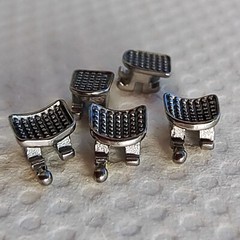 5Sets Dental Orthodontic MIM Monoblock Brackets Mini MBT 022 345Hook Mesh Base