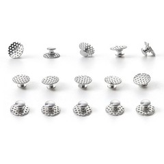 50pcs AZDENT Dental Orthodontic Bondable Hole Lingual Buttons Round Base