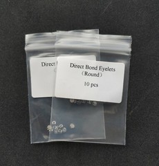20pcs Dental Orthodontic Lingual Buttons Direct Bond Eyelets Round Base Brackets