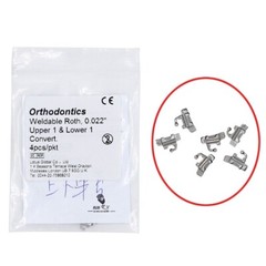 10Bags Dental Orthodontic Buccal Tube Convert Weldable Roth 0.022″ U1 L1 4pcs/pk